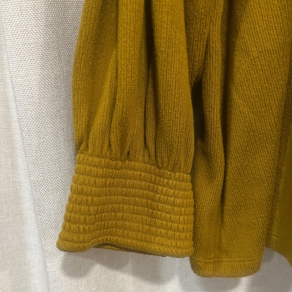 Ava & Viv Mustard Ribbed Knit Top - Picture 3 of 3